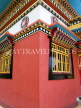 INDIA, Sikkim, colourful buildings at a Tibetan Buddhist monastery in Sikkim, IND1473JPL