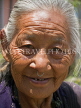 INDIA, Sikkim, portrait of old Nepali woman, IND1352JPL