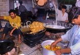 INDIA, South India, Karnataka, MYSORE, Indian sweet being prepared in large pans, IND1125JPL