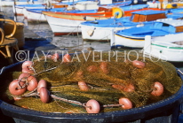 ITALY, Campania, Amalfi Coast, CAPRI, Marina Grande, fishnets, ITL1099JPL