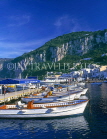 ITALY, Campania, Amalfi Coast, CAPRI, Marina Grande, limestone mountain backdrop, ITL951JPL