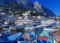 ITALY, Campania, Amalfi Coast, CAPRI, Marina Grande and fishing boats, ITL943JPL