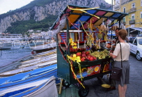 ITALY, Campania, Amalfi Coast, CAPRI, fruit stall, Marina Grande, ITL1106JPL