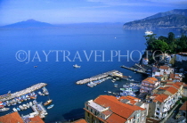 ITALY, Campania, Amalfi Coast, SORRENTO, Marina Grande, Mount Vesuvius in background, ITL1015JPL