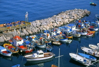 ITALY, Campania, Amalfi Coast, SORRENTO, fishing boats at the Marina Grande, ITL1023JPL