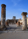 ITALY, Campania, POMPEII, ruins and columns by the Forum Square, ITL903JPL