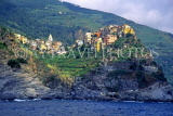 ITALY, Liguria, Cinque Terre, CORNIGLIA, view from sea, ITL1641JPL