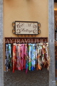 ITALY, Lombardy, Lake Como, BELLAGIO, shop diplay of scarves, ITL2195JPL 3000