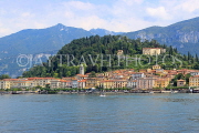 ITALY, Lombardy, Lake Como, BELLAGIO, village and resort, view from lake, ITL2183JPL