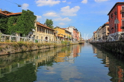 ITALY, Lombardy, MILAN, Naviglio Grande Canal, ITL2054JPL