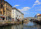 ITALY, Lombardy, MILAN, Naviglio Grande Canal, ITL2056JPL