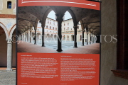 ITALY, Lombardy, MILAN, Piazza Castello, Sforza Castle, Rocchetta Courtyard, information, ITL2091JPL