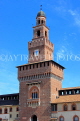 ITALY, Lombardy, MILAN, Piazza Castello, Sforza Castle, main entrance tower, ITL2100JPL