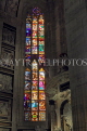 ITALY, Lombardy, MILAN, The Duomo (Cathedral), stained galss windows, ITL1992JPL