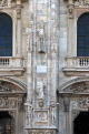 ITALY, Lombardy, MILAN, The Duomo (Cathedral) entrance facade, architecture, detail, ITL1967JPL
