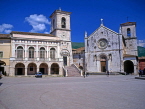 ITALY, Umbria, Norcia, Palazzo Communale and St Benedetto Church, ITL226JPL