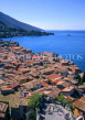 ITALY, Veneto, Lake Garda, MALCESINE, town rooftops and lake view, ITL1308JPL