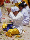 Indonesia, BALI, Kuta Beach, Melasti Festival, worshipper in prayer, BAL615JPL
