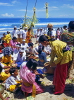 Indonesia, BALI, Kuta Beach, Melasti Festival, worshippers gathered, BAL612JPL