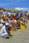 Indonesia, BALI, Kuta Beach, Melasti Festival, worshippers gathered, BAL695JPL