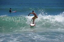 Indonesia, BALI, Kuta Beach, surfer riding the waves, BAL1264JPL