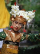 Indonesia, BALI, Legong Dancer, with Frangipani flower headress, BAL518JPL