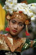 Indonesia, BALI, Legong Dancer, with floral headress, BAL1283JPL