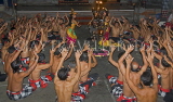 Indonesia, BALI, Ubud, men taking part in a kecak dance performance, BAL1246JPL