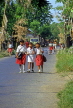 Indonesia, BALI, school children, walking along road, BAL1225JPL