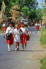 Indonesia, BALI, school children, walking along road, BAL923JPL