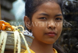 Indonesia, BALI, village girl at temple, portrait, BAL1281JPL