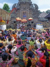 Indonesia, BALI, worshippers (in ritual dress) at a village temple, BAL635JPL