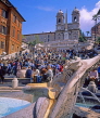 Italy, ROME, Barcaccia Fountain and Spanish Steps, ITL1558JPL