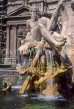 Italy, ROME, Piazza Navona, Fountain of Rivers (Bernini) sculpture, ROM30JPL