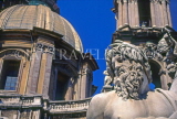 Italy, ROME, Piazza Navona, Fountain of Rivers sculpture, ROM125JPL