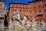 Italy, ROME, Piazza Navona, Fountain of the Moor, ITL38JPL