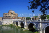 Italy, ROME, Sant Angelo Casel (castle) and Sant Angelo Bridge, ITL1232JPL