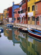 Italy, VENICE, Burano Island, famous painted houses, ITL1736JPL