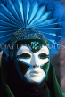 Italy, VENICE, Carnival, masquerade character, woman in pleated headress, ITL1864JPL