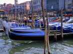 Italy, VENICE, Gondolas moored, ITL1734JPL
