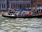Italy, VENICE, Grand Canal, Gondola 'serenade', Gondolas with tourists, VEN1750JPL
