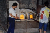 Italy, VENICE, Murano Island, Murano Glass factory, workers at the furnace, ITL1841JPL