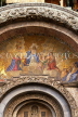 Italy, VENICE, St Mark's Basilica, entrance facade and mosaics, ITL1921JPL