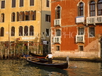 Italy, VENICE, Venetian architecture, along the Grand Canal and gondola, ITL727JPL