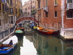 Italy, VENICE, canal scene and small bridge, ITL1704JPL