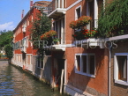 Italy, VENICE, canalside houses and balconies, ITL1477JPL