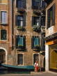 Italy, VENICE, canalside houses and windows, ITL1635JPL