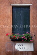 Italy, VENICE, house window with windowbox flowers, ITL1800JPL