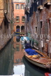 Italy, VENICE, narrow canal and boats, ITL1682JPL