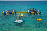 JAMAICA, Montego Bay, Margaritaville, giant tube bouncing play area, JM398JPL